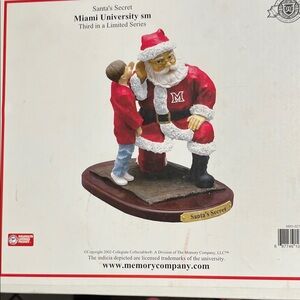 Santa's Secret Miami University Holiday Figurine